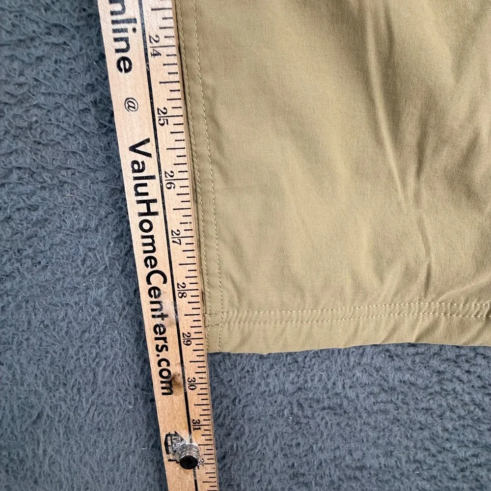 Eddie Bauer First Ascent Pants Mens 36x30 Tan Fleece Lined Hiking Guide Tech